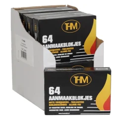 THM Houtskoolbarbecues>Aanmaakblokjes wit 64st