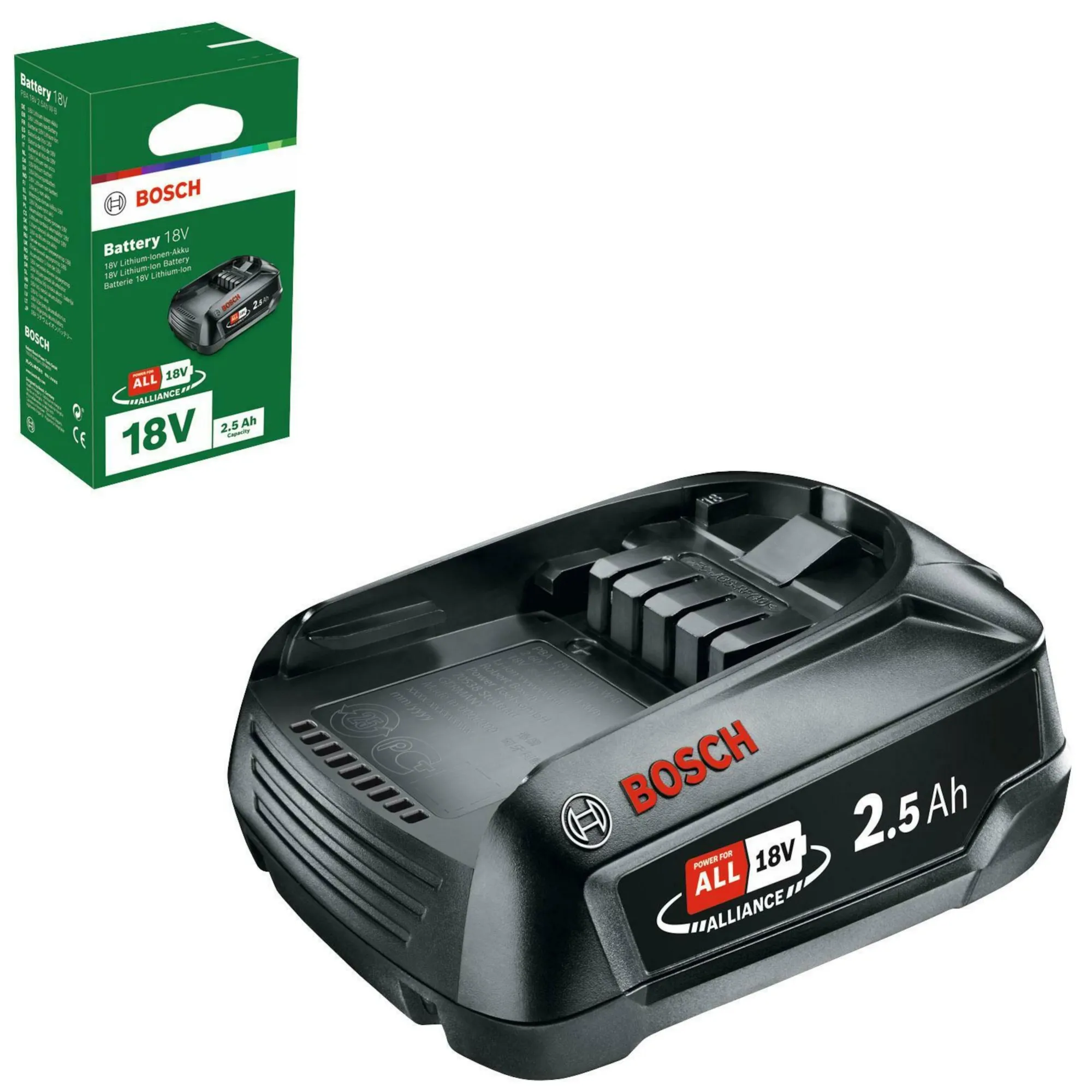 Bosch Toebehoren Elektrisch Gereedschap>Accu 18V 2,5Ah Baretool