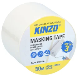 Kinzo Verfspullen>Afplaktape set 50m 3-delig