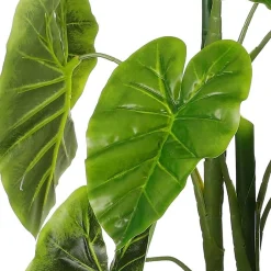 Mica Decorations Kunstplanten En Kunstbloemen>Alocasia in pot 100 cm