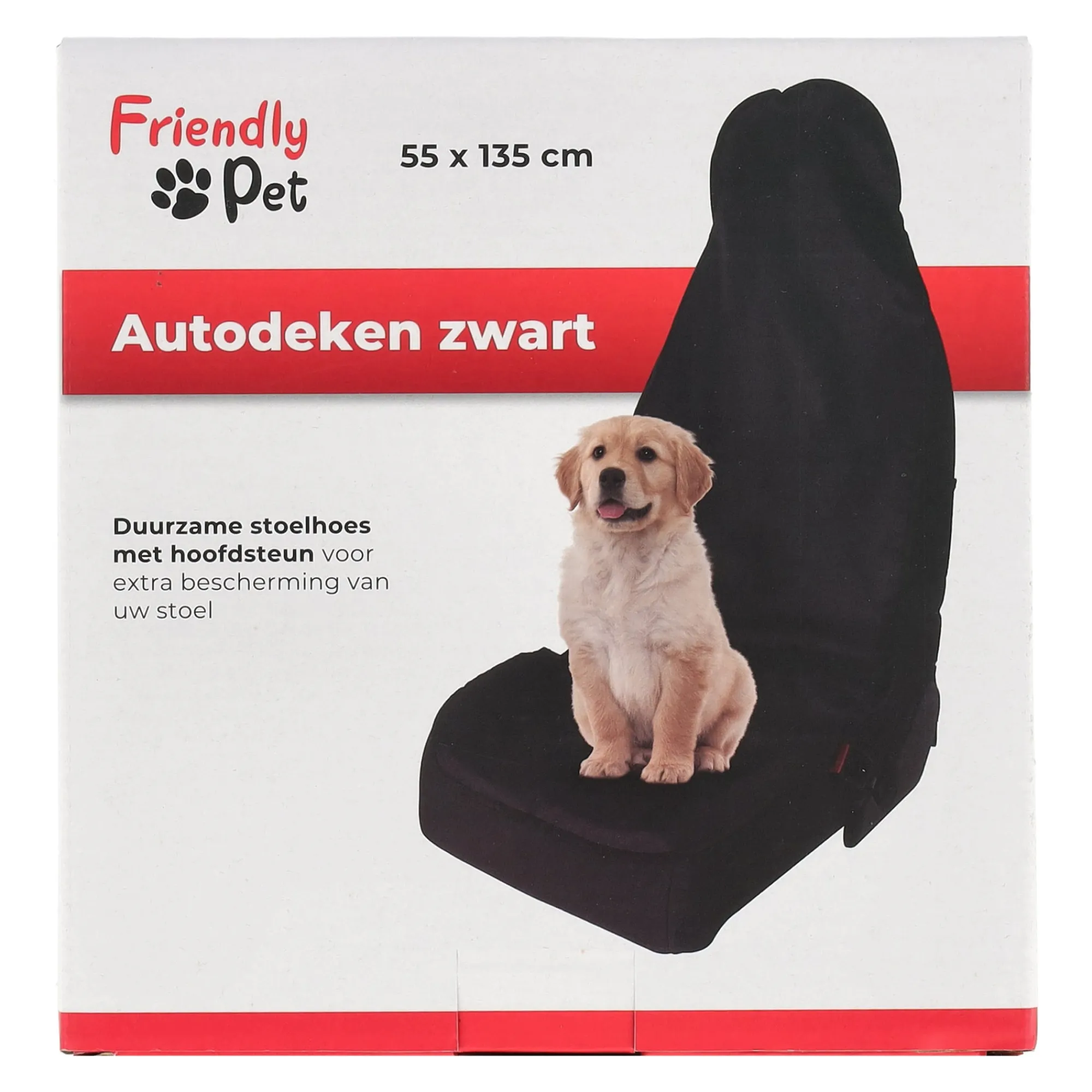 Friendly Pet Reizen Hond>Autodeken zwart 135 x 55 cm