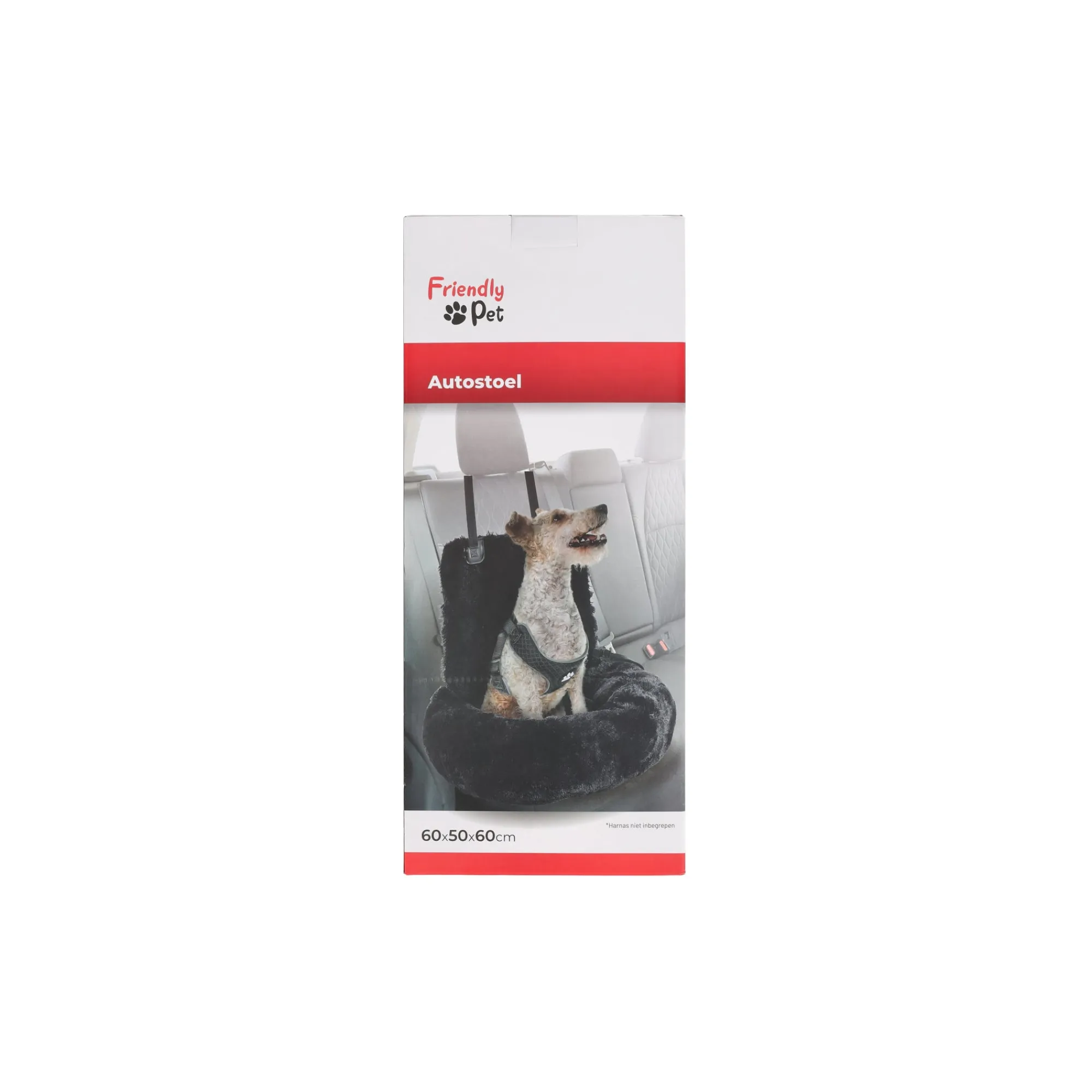 Friendly Pet Reizen Hond>Autostoel hond Krems zwart 60x50x20cm