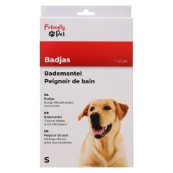 Friendly Pet Hondenverzorging>Badmantel hond blauw S 40cm