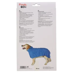 Friendly Pet Hondenverzorging>Badmantel hond blauw S 40cm