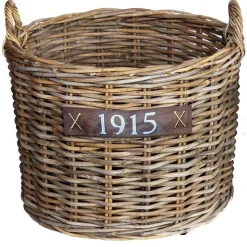 Van der Leeden Woondecoratie>Bak rotan met wielen klein 50 x 42 cm