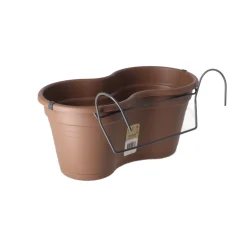 Florus Tuindecoratie>Balkonpot set 37 cm taupe