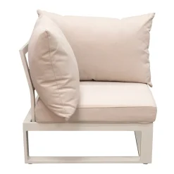 Bois le Duc Loungesets>Bank hoek Frullo crème met kussens