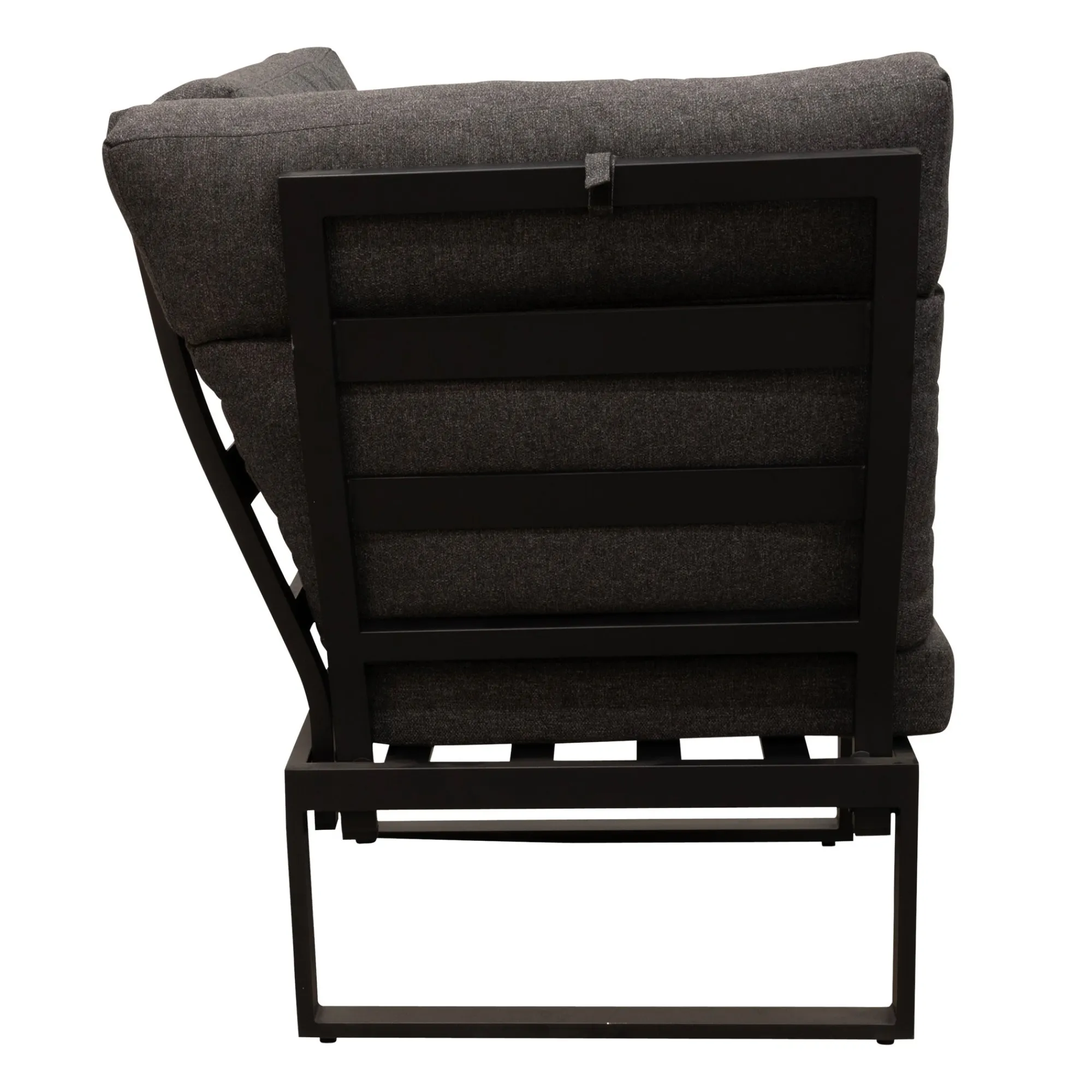 Bois le Duc Loungesets>Bank hoek Harston zwart met kussens