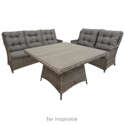 Bois le Duc Loungesets>Bank 2-zit Aprano Willow Grey