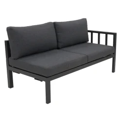 Bois le Duc Loungesets>Bank 2-zit links Trento Antraciet