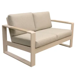 Bois le Duc Loungesets>Bank 2-zit Malviza latte met kussens