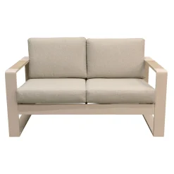 Bois le Duc Loungesets>Bank 2-zit Malviza latte met kussens