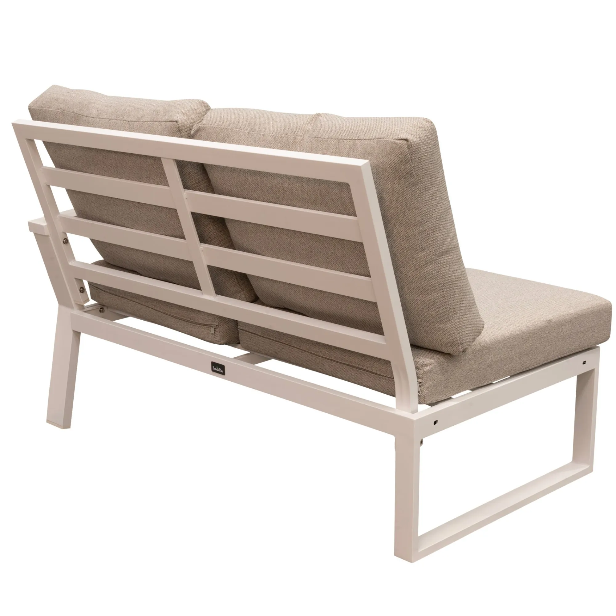 Bois le Duc Loungesets>Bank 2-zit rechts Foxton wit met kussens