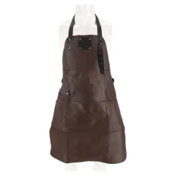 Barbecueaccessoires>Barbecue schort leder bruin