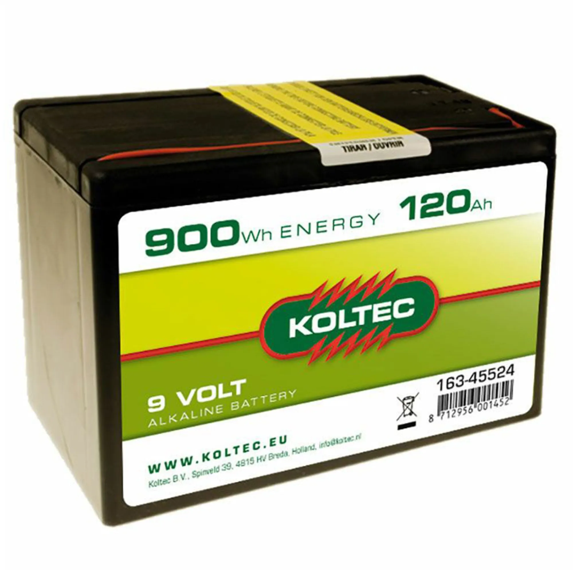 Koltec Afrastering>Batterij 9V - 120Ah Alkaline