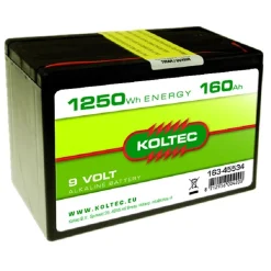 Koltec Afrastering>Batterij 9V - 160AH Alkeline
