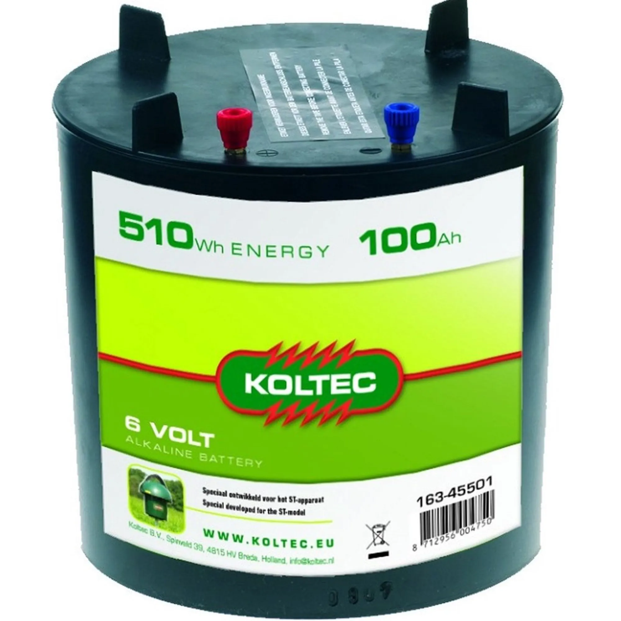 Koltec Afrastering>Batterij 6V - 100AH