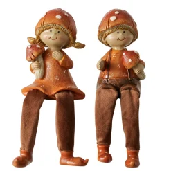 Boltze home Woondecoratie>Beeld herfst Tamy zit 17cm