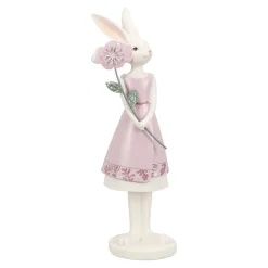 O'malley Pasen>Beeld konijn roze 26cm