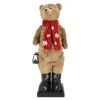 Kerstdecoratie>Beer bruin 150cm bewegend en geluid