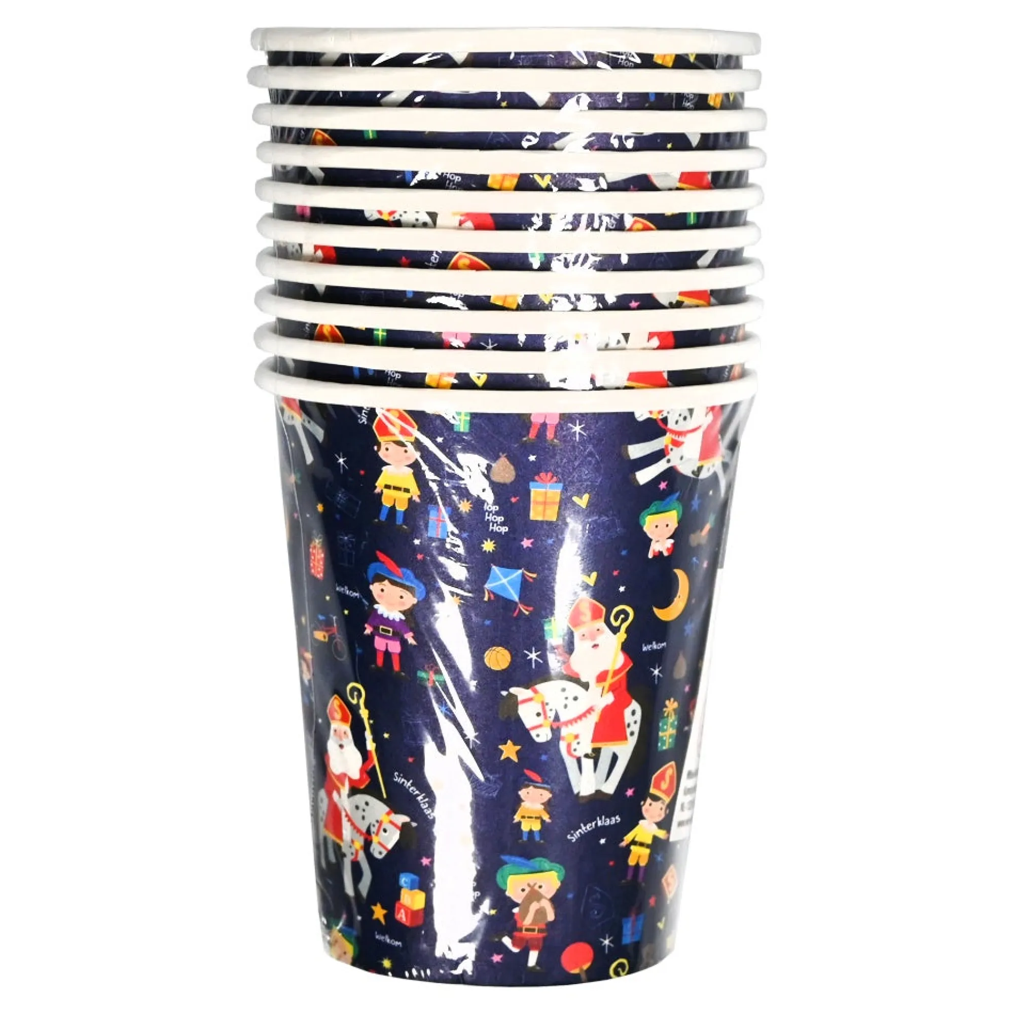 Wins Holland Kerstdecoratie>Bekers Sinterklaas 10st.