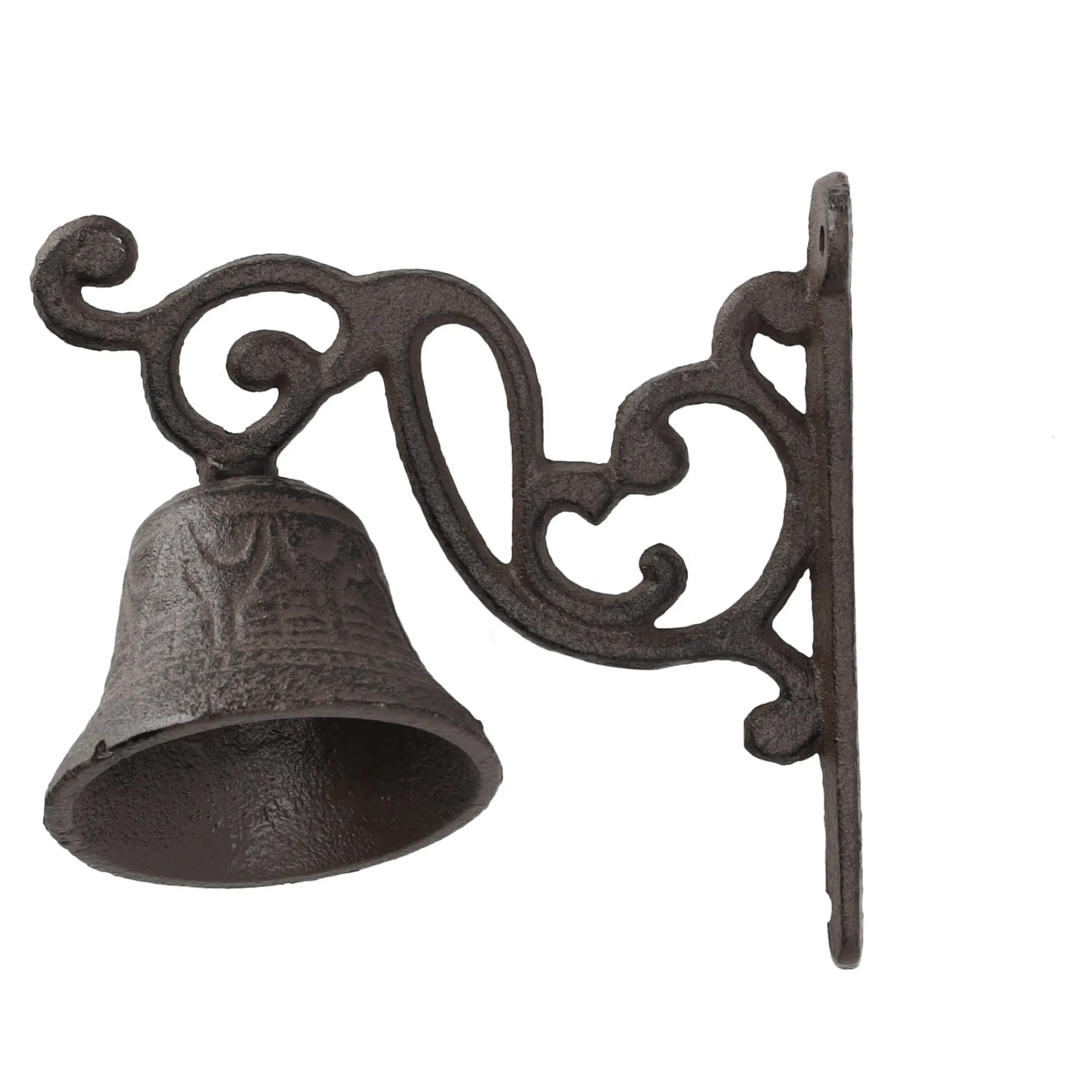 Natural Collections Tuindecoratie|Woondecoratie>Bel gietijzer bruin 7 x 14 x 15 cm