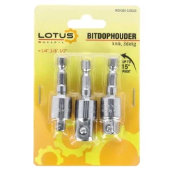 Lotus Toebehoren Elektrisch Gereedschap>Bitdophouder knik 3-delig