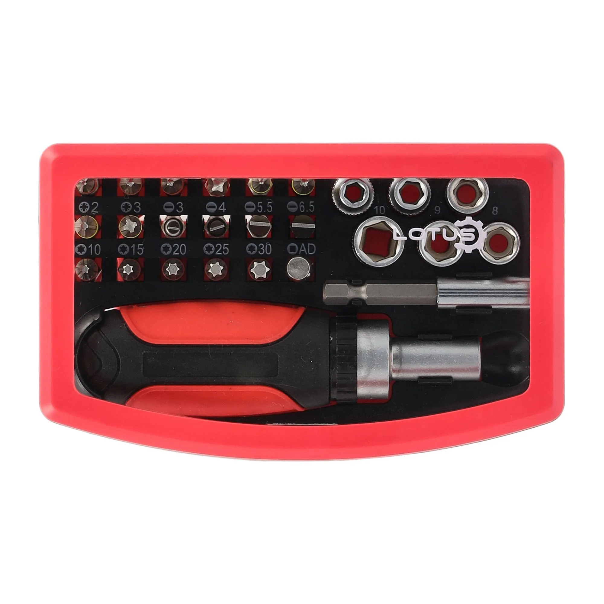 Lotus Toebehoren Elektrisch Gereedschap>Bitset met schroevendraaier pro 26-delig