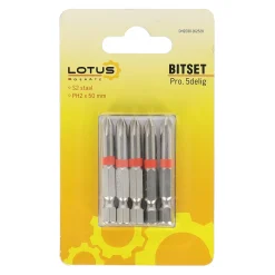 Lotus Toebehoren Elektrisch Gereedschap>Bitset pro 5-delig PH2