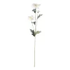 Decoris Kunstplanten En Kunstbloemen>Bloem op steel wit 68 cm