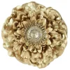 Decoris Kerstdecoratie>Bloem poly goud 10 cm