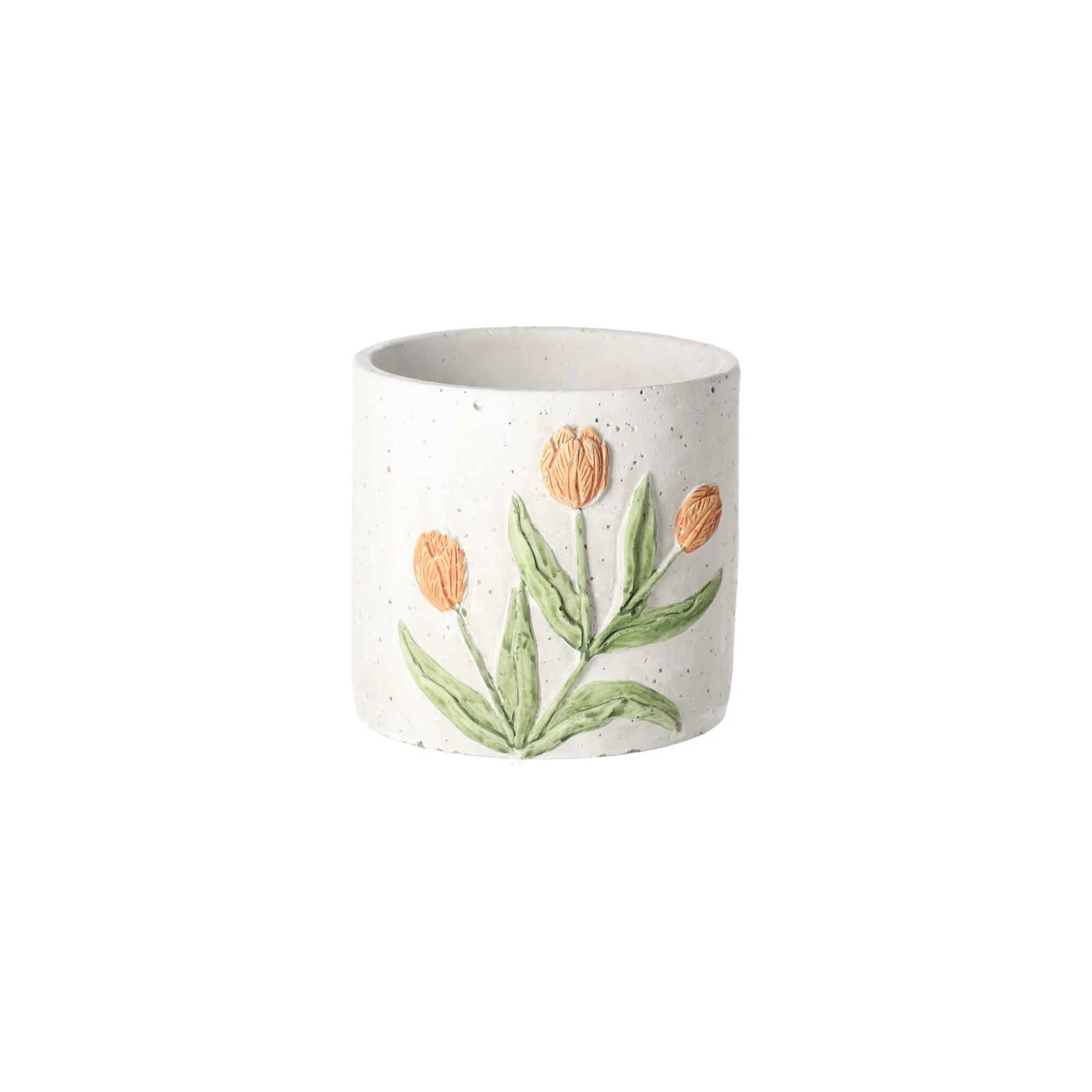 Natural Collections Vazen En Potten>Bloempot cement 13 cm