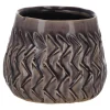Natural Collections Vazen En Potten>Bloempot grijs 13 x 10 cm