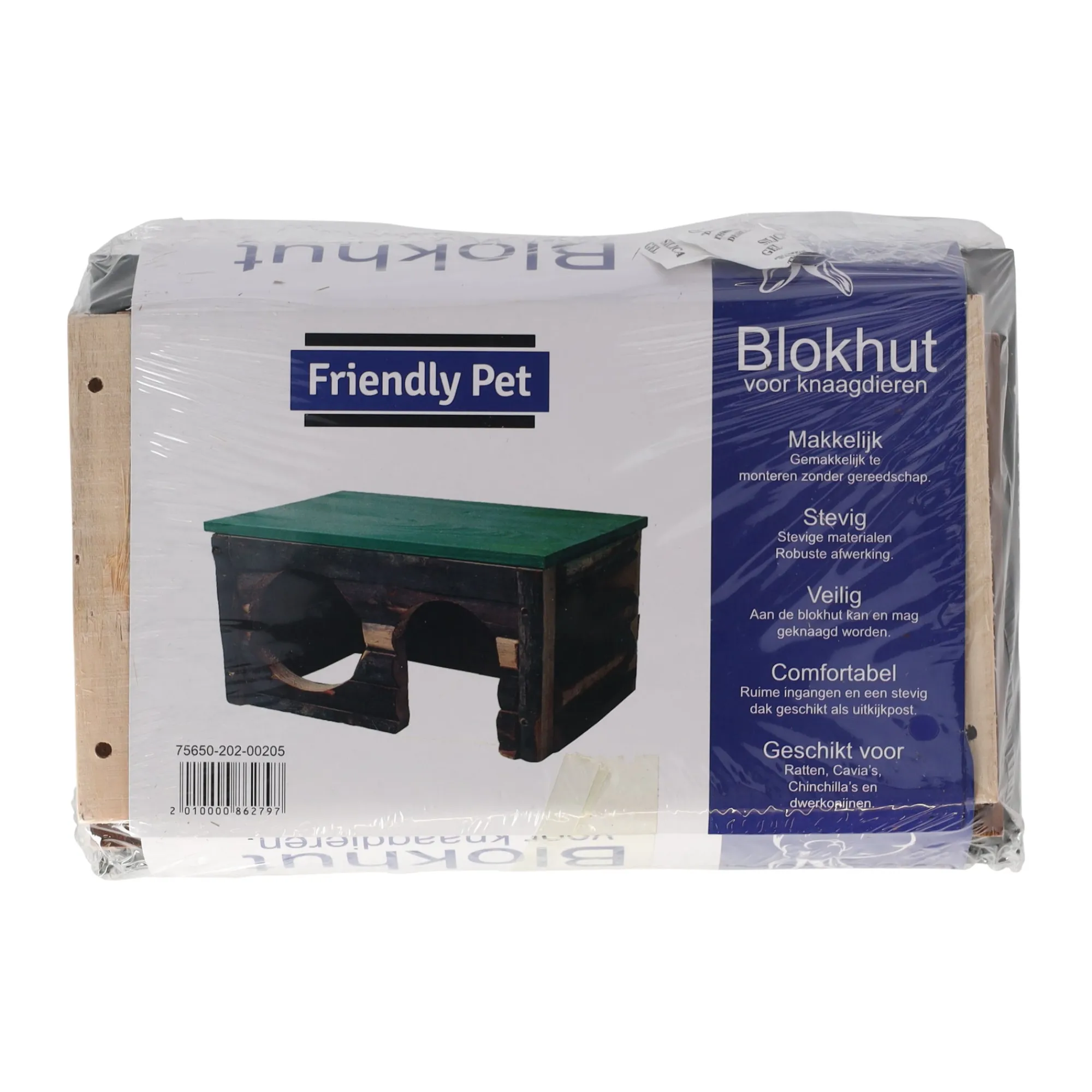 Friendly Pet Kooien En Hokken Knaagdier>Blokhut hout medium