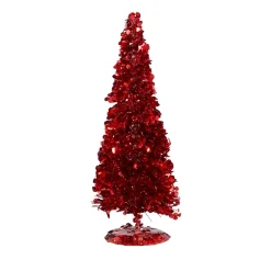 Kerstdecoratie>Boom deco rood 30 cm