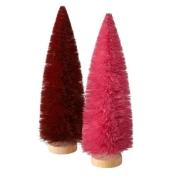Boltze home Kerstdecoratie>Boom deco Tarvo roze 30cm