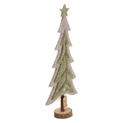 Kerstdecoratie>Boom vilt groen 32cm