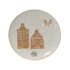 Decoris Kerstdecoratie>Bord ginger 3D Ø26 cm