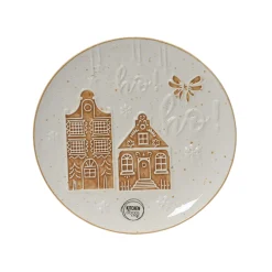 Decoris Kerstdecoratie>Bord ginger 3D Ø26 cm