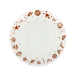 Van Cranenbroek Kerstdecoratie>Bord Ginger Merry and bright 26cm