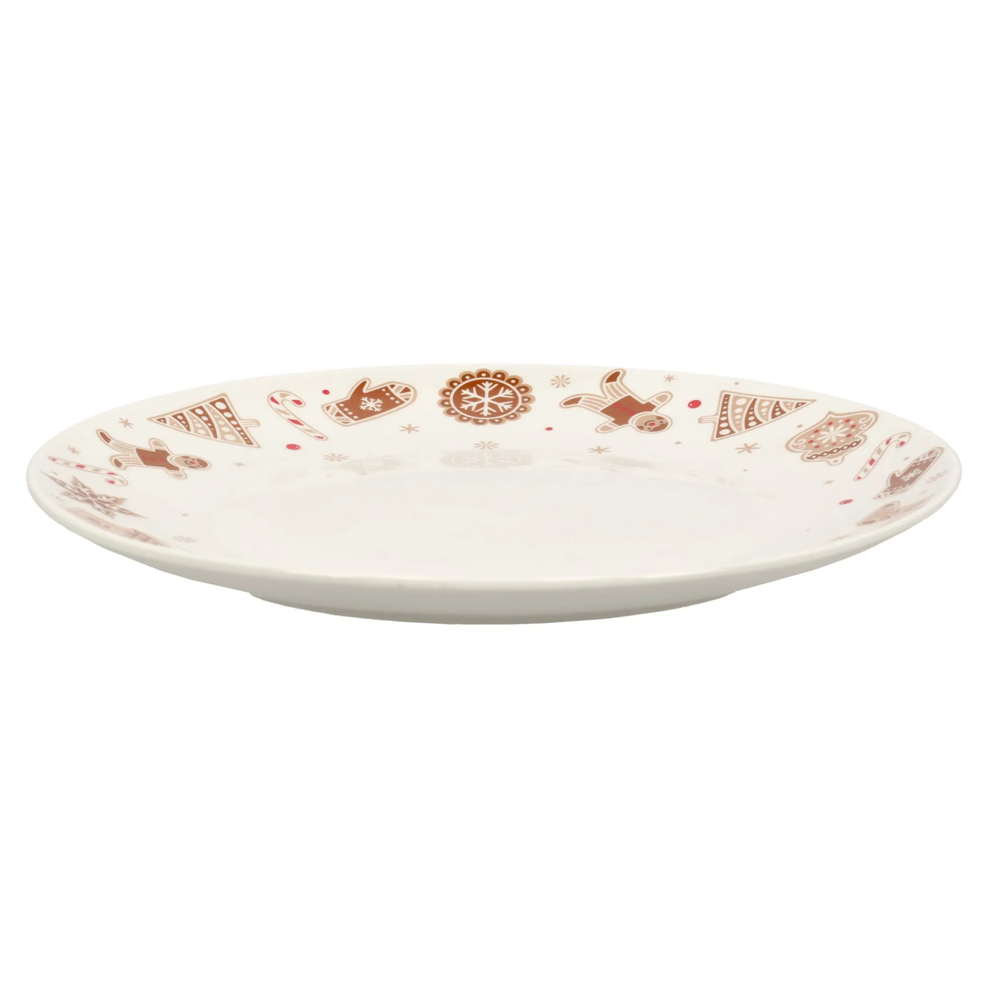 Van Cranenbroek Kerstdecoratie>Bord Ginger Merry and bright 26cm