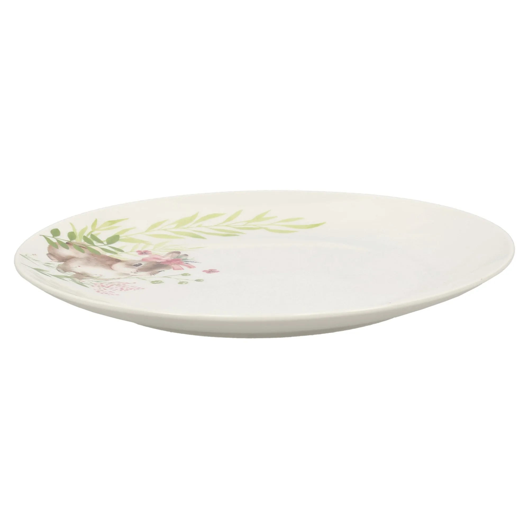 O'malley Pasen>Bord konijn groen 26 cm