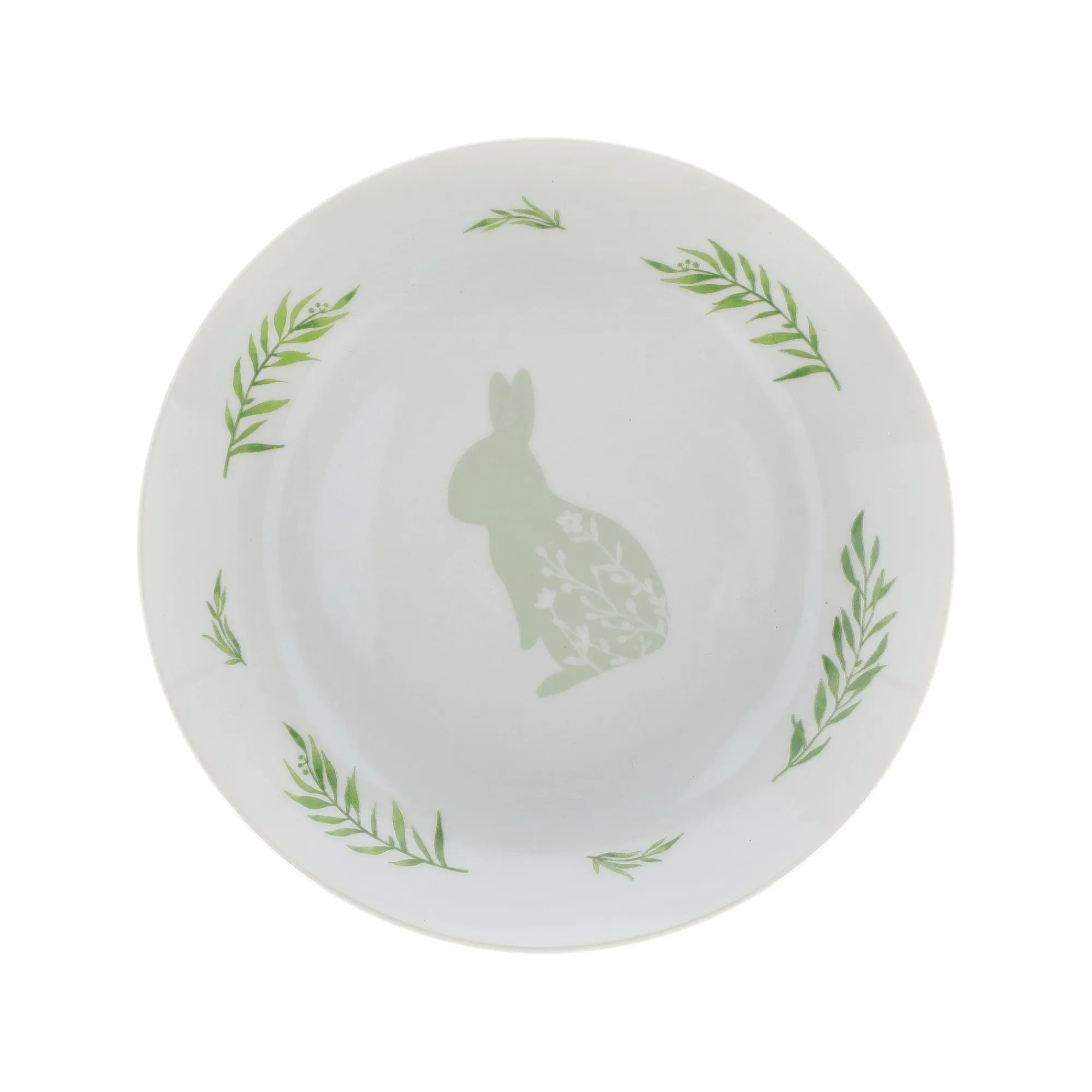 O'malley Pasen>Bord konijn groen 19 cm