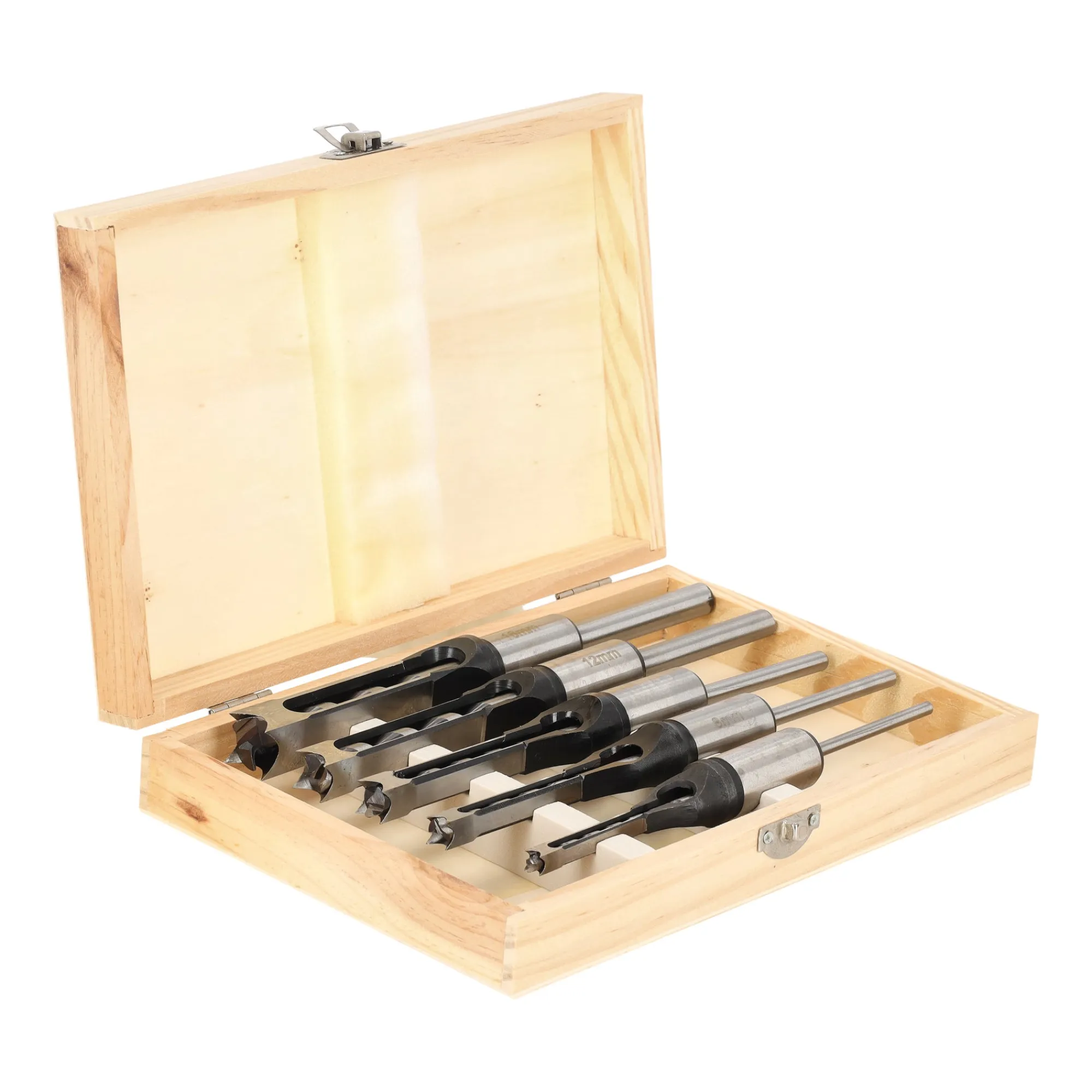 Lotus Toebehoren Elektrisch Gereedschap>Borenset vierkante gaten 5-delig met koffer