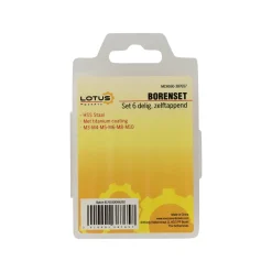 Lotus Toebehoren Elektrisch Gereedschap>Borenset zelftappend titanium 6-delig