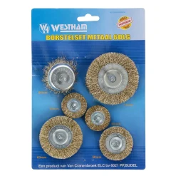 Westham Toebehoren Elektrisch Gereedschap>Borstelset metaal 6-delig