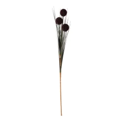 O'malley Kunstplanten En Kunstbloemen>Bruine grasbundel met bol 98 cm