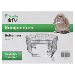 Friendly Pet Kooien En Hokken Knaagdier>Buitenren konijn zwart