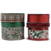 Kerstdecoratie>Cadeaulint rood groen