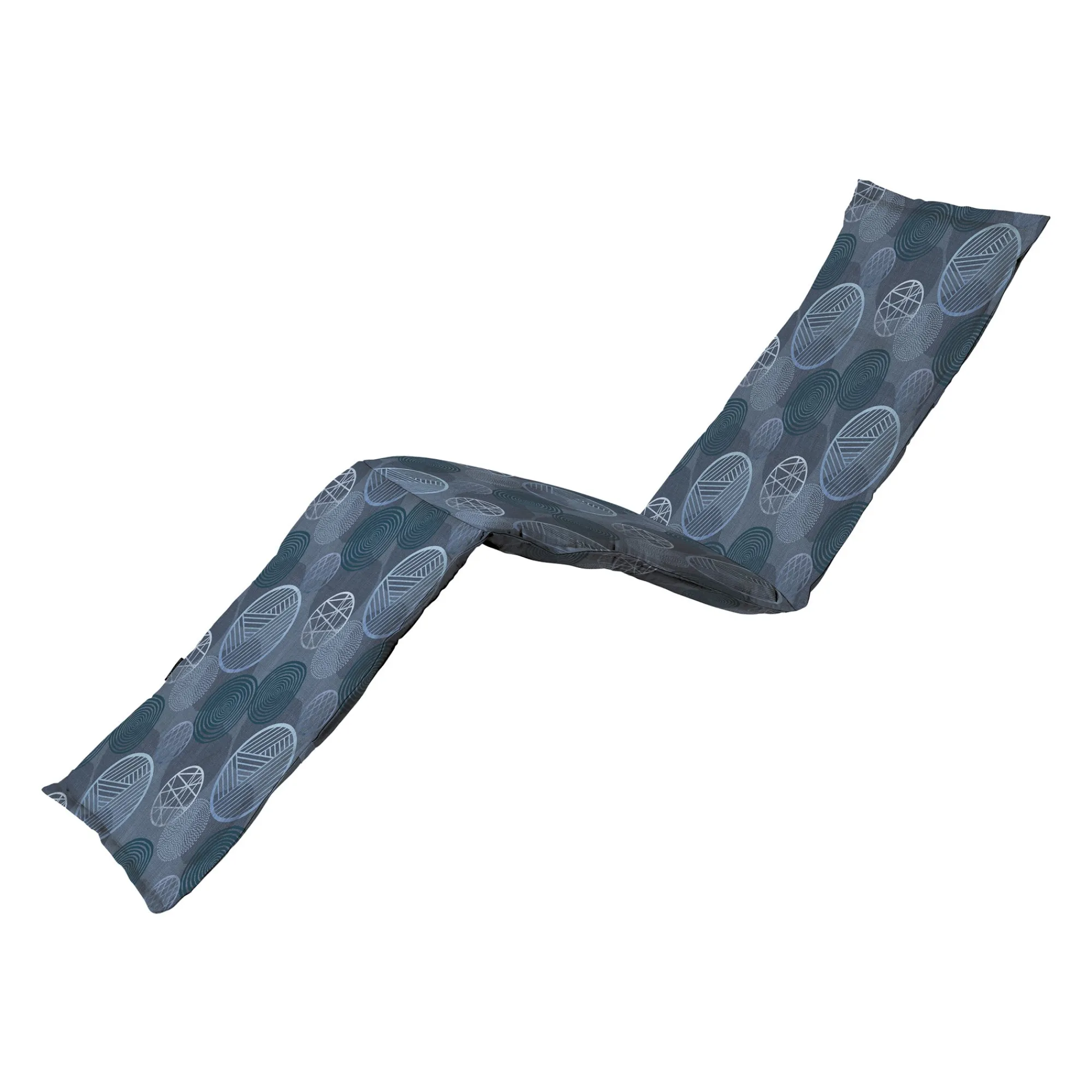 Madison Tuinkussens>Circle Blue ligbedkussen 65x200